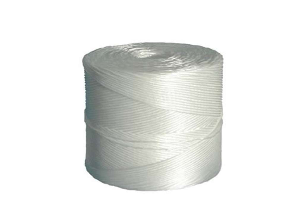 Immagine di Rotolo di spago - diametro 2 mm - lunghezza 1000 m - 2 kg - fibra PPL - titolo 1/500 - bianco - Viva