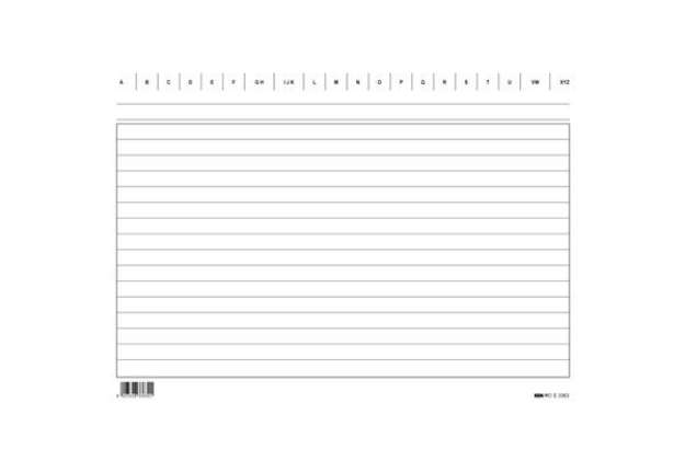 Immagine di Schede in cartoncino rigate - 17 x 24 cm orizzontale - Edipro - conf. 100 pezzi