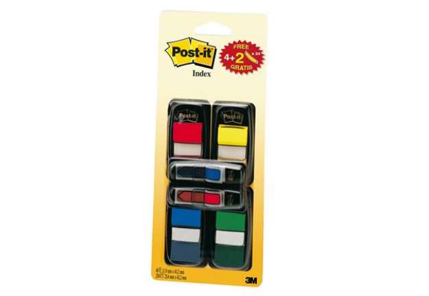 Immagine di Segnapagina Post-it Index + 48 Mini Freccia - 680-VAD5EU - 4 colori classici - Post-it - conf. 200 p