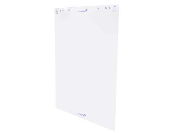 Immagine di Blocco per lavagna - 20 fogli - 65 x 98 cm - bianco - Legamaster