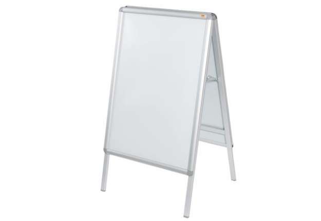 Immagine di Cavalletto bifacciale A Frame - cornici a scatto - A1 - 84,1 x 59,4 cm - Nobo