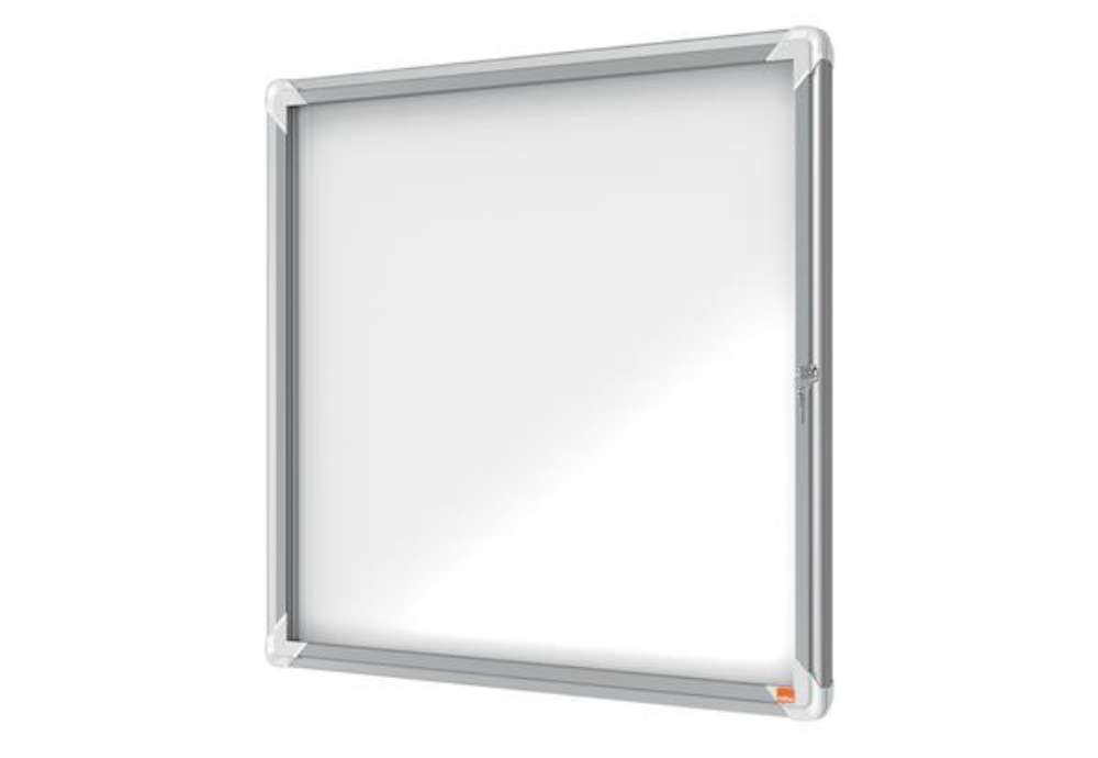 Immagine di Bacheca per esterni - fondo magnetico bianco - 6 fogli A4 - orizzontale - Nobo