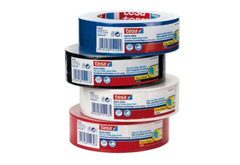Immagine di Nastro adesivo telato - 38 mm x 25 m - tela plastificata - blu - Tesa