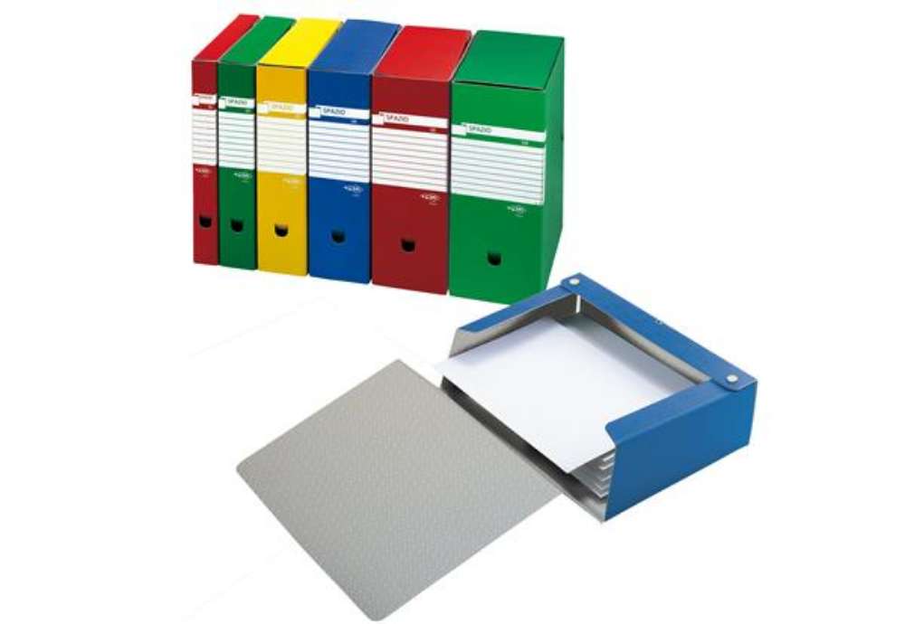 Immagine di Scatola archivio Spazio - dorso 15 cm - 25 x 35 cm - giallo - Sei Rota
