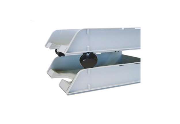 Immagine di Distanziali per vaschette portacorrispondenza TR25310 - nero - Arda - set da 4 pezzi