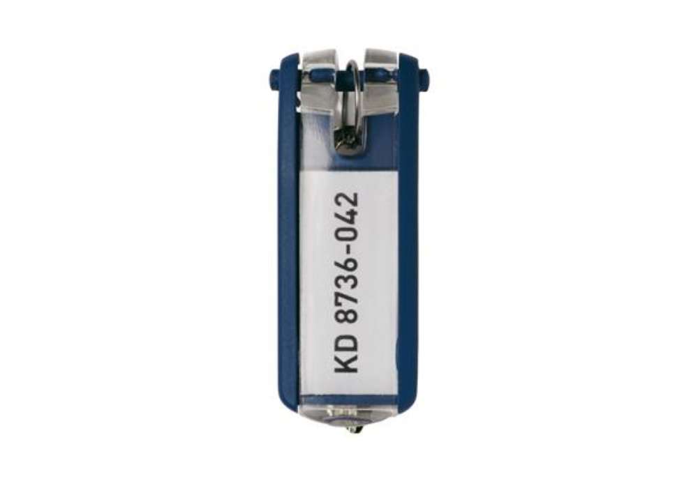 Immagine di Portachiavi Key Clip - blu - Durable - conf. 6 pezzi