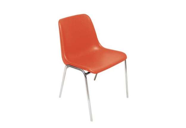 Immagine di Seduta attesa Esse ESC - senza braccioli - PPL/acciaio - rosso - Unisit