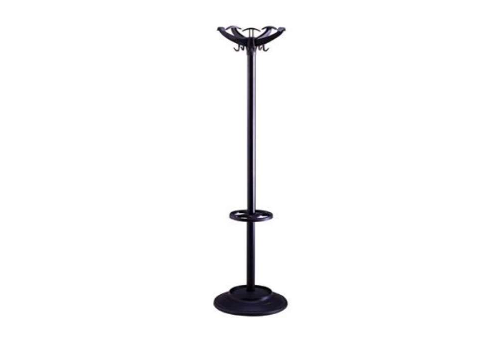 Immagine di Appendiabiti - con portaombrelli - 5 posti - 168 x 46 cm - nero - Unisit