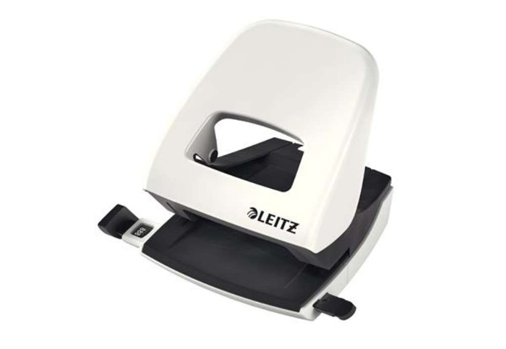 Immagine di Perforatore 5008 New NeXXt WOW - passo 8 cm - max 30 fogli - 2 fori - bianco perla - Leitz