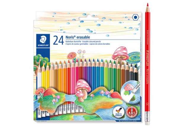Immagine di Pastelli colorati Noris cancellabile 144 50 - cancellabili - colori assortiti  - Staedtler - astucci