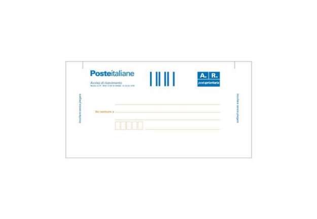 Immagine di Cartolina raccomandata A/R - con adesivo rimovibile - 10 x 20cm - Edipro - conf. 100 cartoline