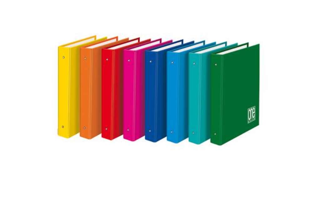 Immagine di Raccoglitore One Color - A5 - 4 anelli 25 mm - dorso 3 cm - colori assortiti - Blasetti