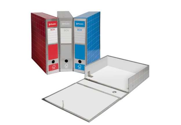 Immagine di Scatola archivio Box4 - dorso 9 cm - 37,5x29,5 cm - rosso - Resisto