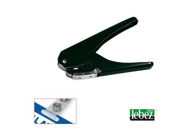 Immagine di Perforatore per badge 9770 - foro 15 x 4 mm - nero - Lebez