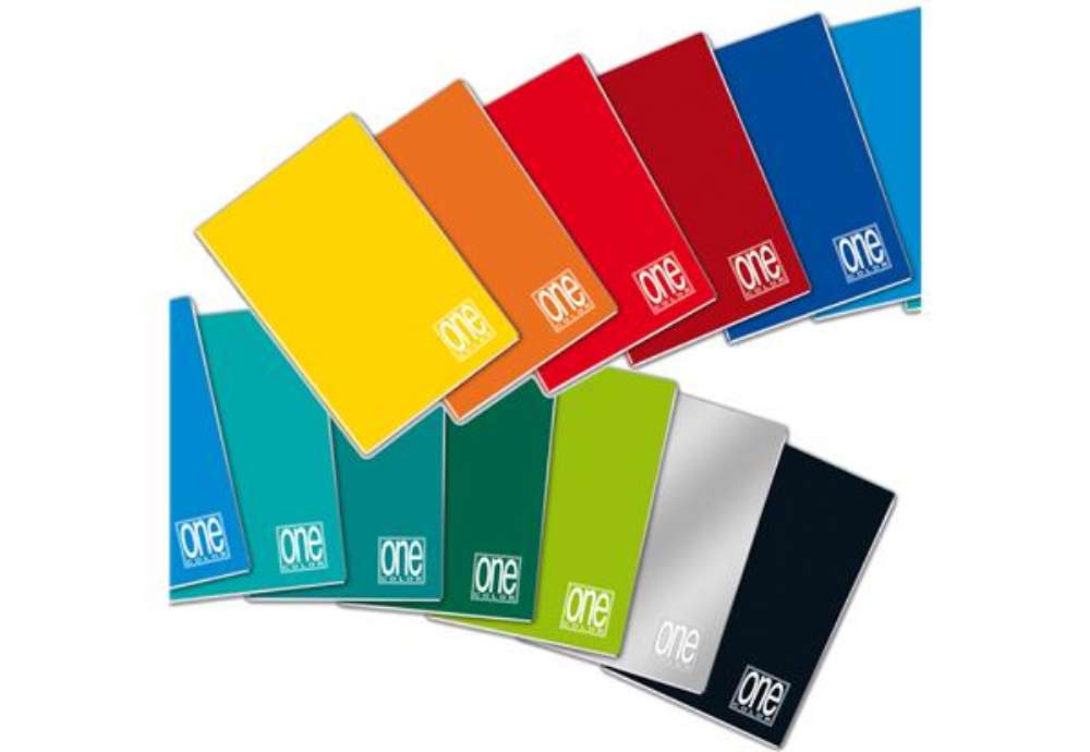 Immagine di Quaderno One Color - A5 - rigo di 3a - 20+1 fogli - 80 gr - Blasetti