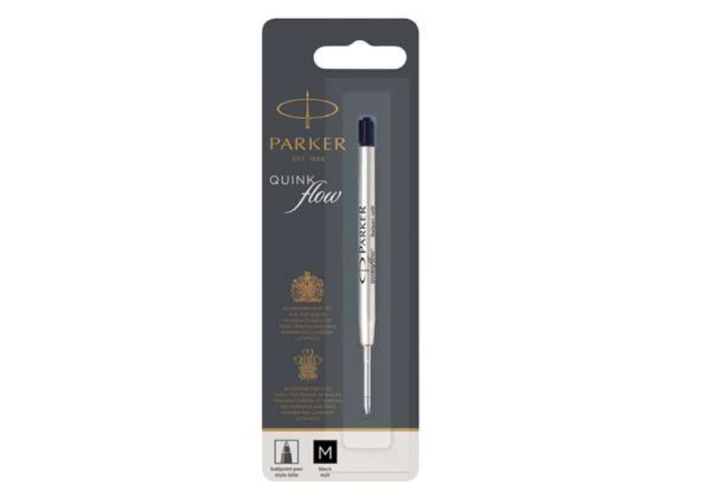 Immagine di Refill sfera QuinkFlow - punta media - metallo - nero  - Parker