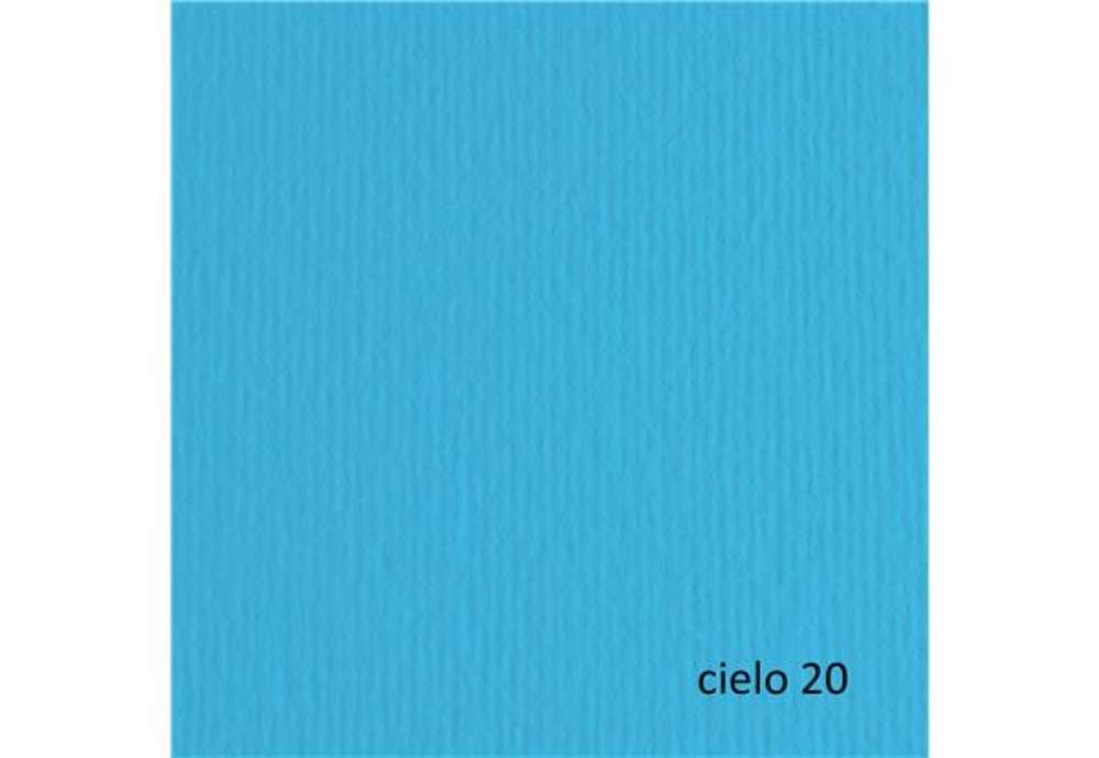 Immagine di Cartoncino Elle Erre - 70 x 100 cm - 220 gr - cielo 120 - Fabriano - blister 10 fogli
