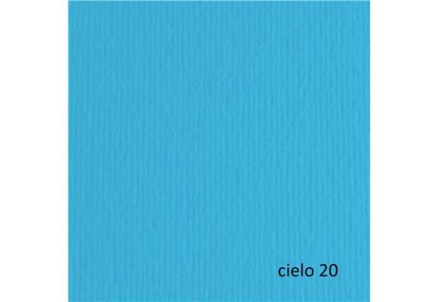 Immagine di Cartoncino Elle Erre - 70x100cm - 220gr - cielo 120 - Fabriano - blister 10 fogli