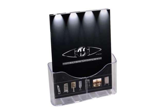Immagine di Portadepliant da banco - 1 tasca A4 - 24 x 28 x 10 cm - Tecnostyl