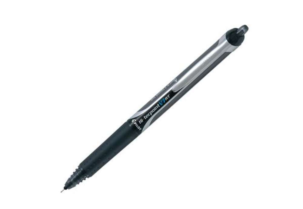 Immagine di Roller a scatto Hi Tecpoint V7 RT  - punta 0,7mm - nero - Pilot