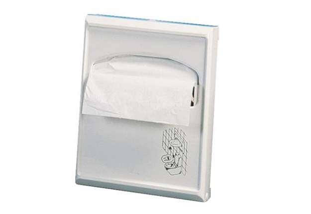 Immagine di Dispenser per carta copriwater Mini - 23x5,5x29,5 cm - bianco - Mar Plast