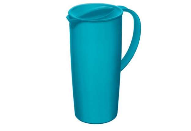 Immagine di Caraffa con coperchio - 16 x 10,5 x 22,5 cm - PPL - 1,2 L - blu - Rotho