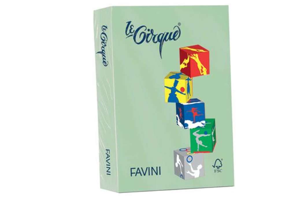 Immagine di Carta Le Cirque - A3 - 80 gr - verde pastello 107 - Favini - conf. 500 fogli