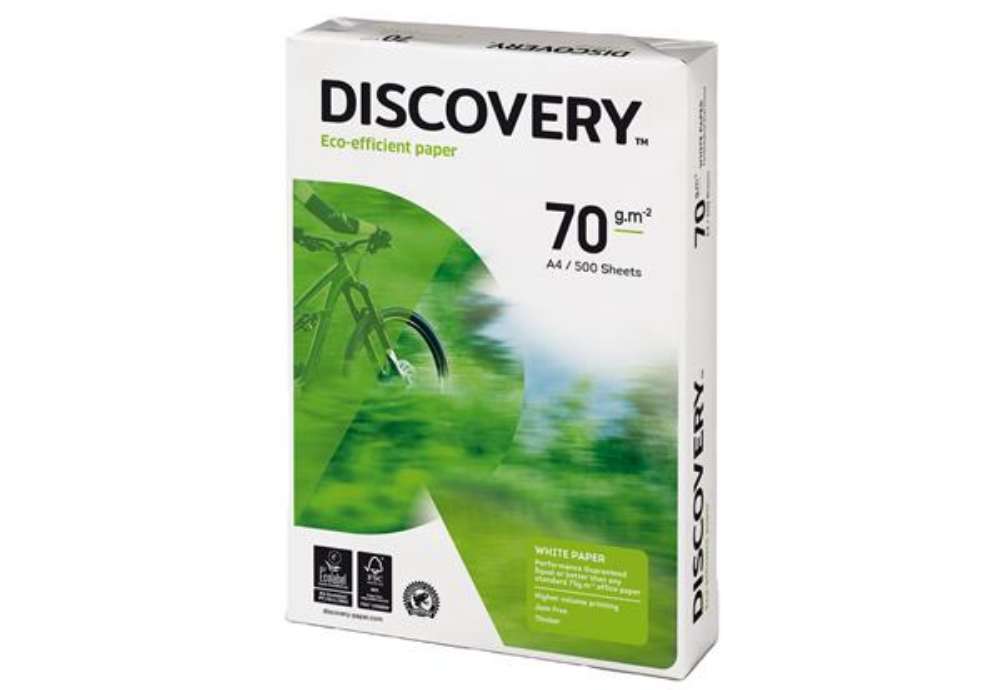 Immagine di Carta Discovery 70 - A4 - 70 gr - bianco - conf. 500 fogli