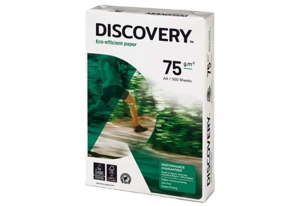 Immagine di Carta Discovery 75 - A4 - 75 gr - bianco - conf. 500 fogli