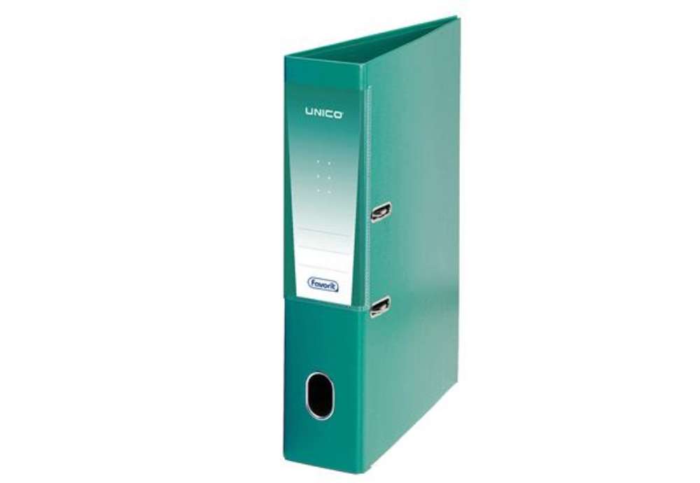 Immagine di Registratore Unico Rado - dorso 8 cm - protocollo 23x33 cm - verde - Favorit
