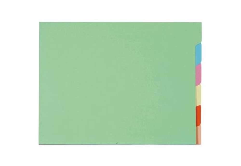 Immagine di Cartellina con tacca per cartelle sospese - armadio - 24 x 32 cm - 240 gr - Exacompta - set 6 cartel
