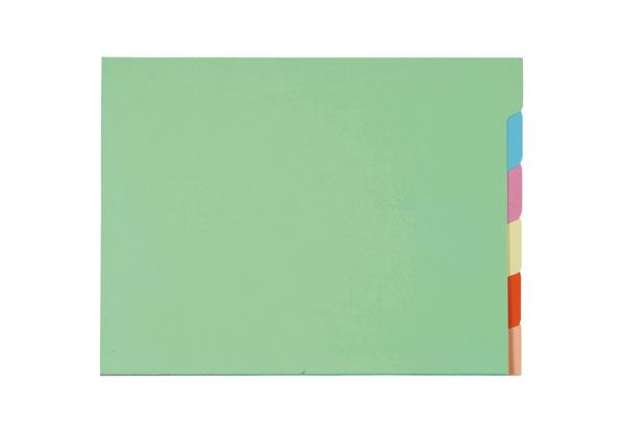 Immagine di Cartellina con tacca per cartelle sospese - armadio - 24 x 32 cm - 240 gr - Exacompta - set 6 cartel