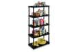 Immagine di Scaffale 4080/5 - 5 ripiani - 80 x 40 x 173,4 cm - PPL - nero - Terry