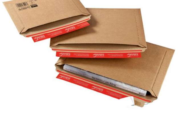 Immagine di Busta in cartone CP 015 F Flute - formato C4+ (360x250 mm) - altezza massima 50 mm - ColomPac