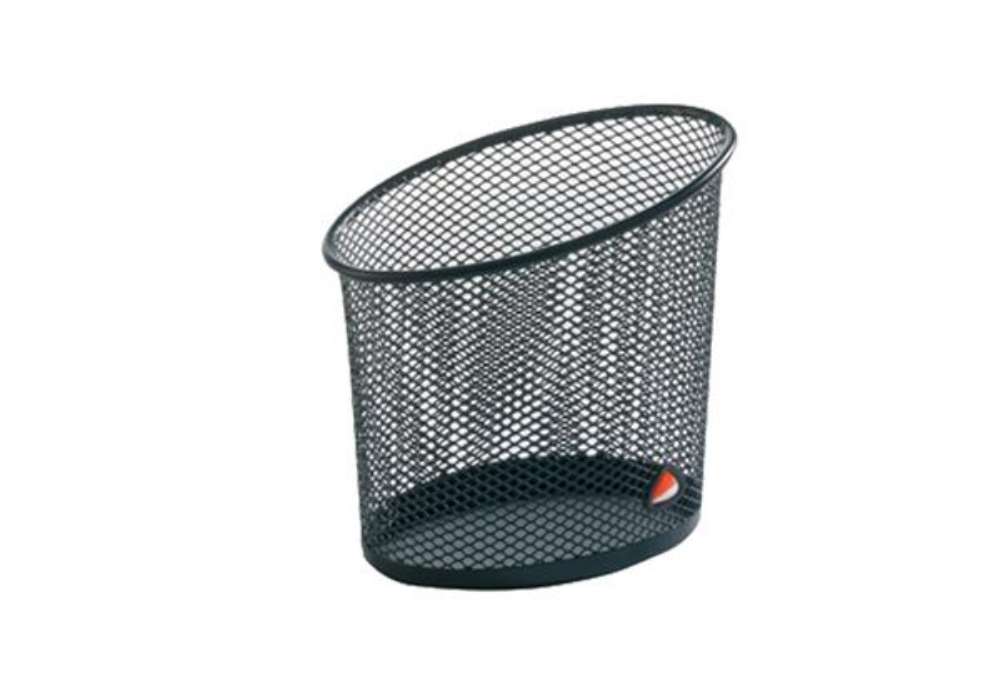 Immagine di Portapenne Mesh - rete metallica - 10,5 x 7,3 x 10,3 cm - nero - Alba