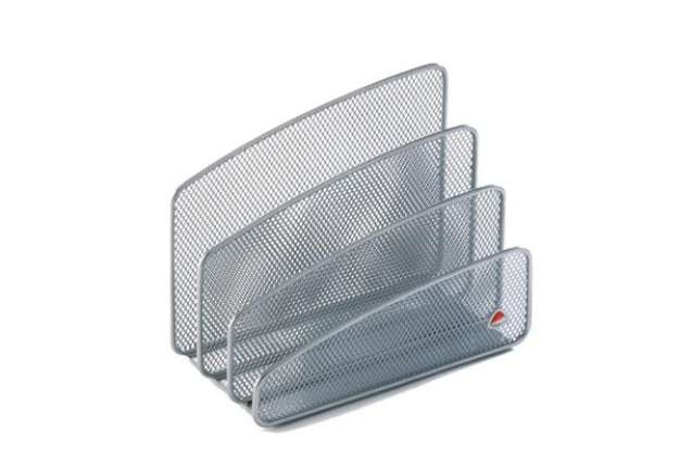 Immagine di Sparticarte Mesh - rete metallica - 14,5 x 18 x 9 cm - argento - Alba