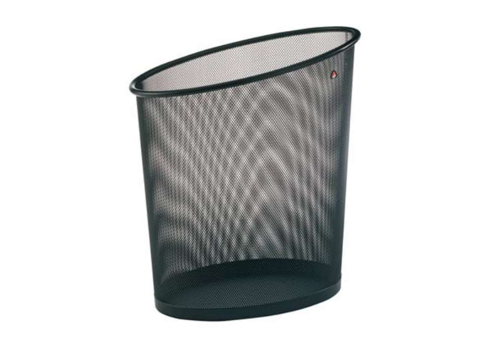 Immagine di Cestino gettacarte Mesh - 18 L - rete metallica - nero - Alba