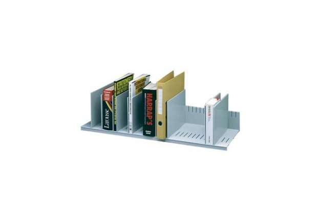 Immagine di Portariviste - 10 separatori mobili - 80,2 x 27,5 x 21 cm - grigio - Paperflow