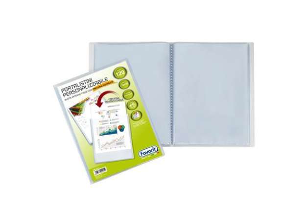 Immagine di Portalistini personalizzabile Sviluppo - buccia - 22x30 cm - 120 buste - trasparente - Favorit