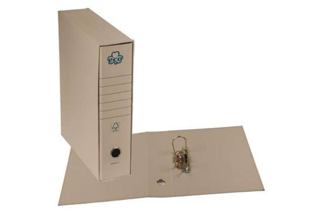 Immagine di Registratore Eco New - dorso 8 cm - protocollo 23 x 33 cm - grigio - Brefiocart