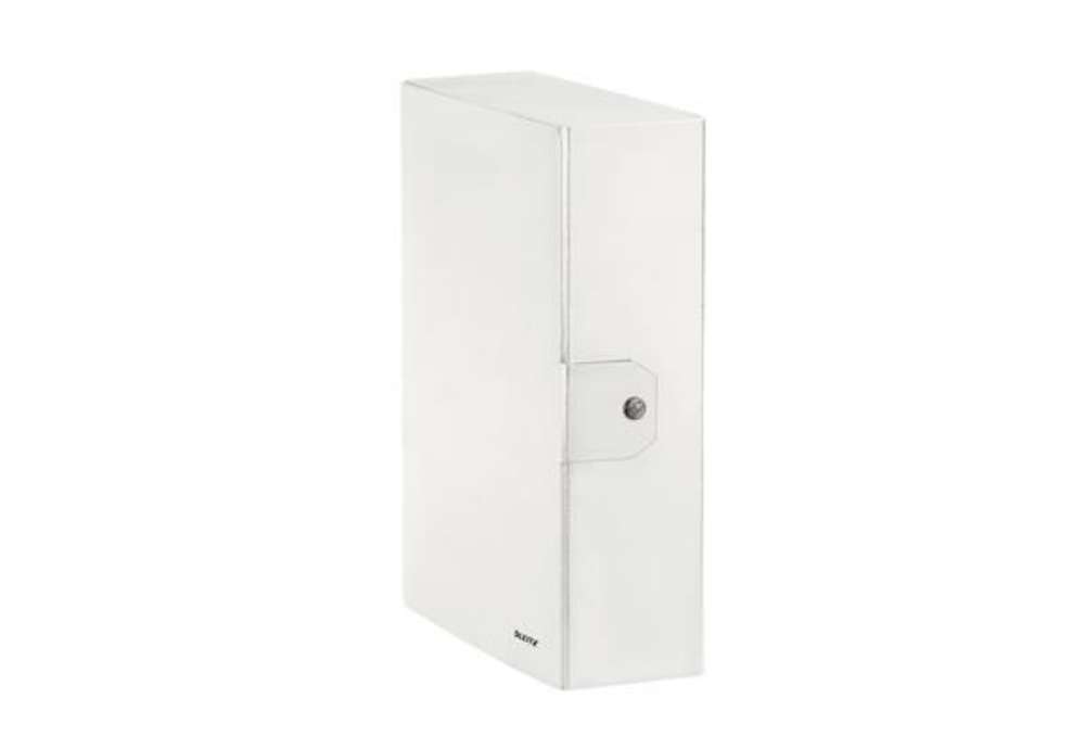 Immagine di Scatola progetto WOW - dorso 10 cm - bianco metallizzato - Leitz
