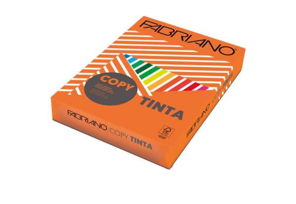 Immagine di Carta Fabriano Colore - A3 - 80 gr - colori forti aragosta - Fabriano - conf. 250 fogli