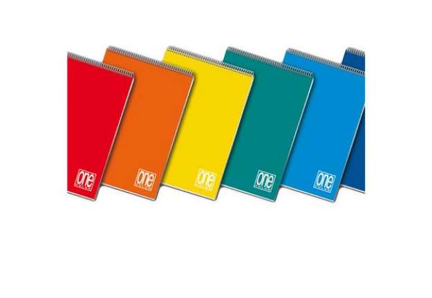 Immagine di Blocco One Color - A5 - quadretto 5 mm - 60 fogli - 60 gr - spiralato lato corto - Blasetti