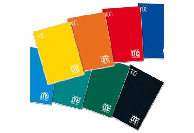 Immagine di Maxiquaderno One Color - A4 - punto metallico - 1 rigo con margine - 18+1 fogli - 100 gr - Blasetti