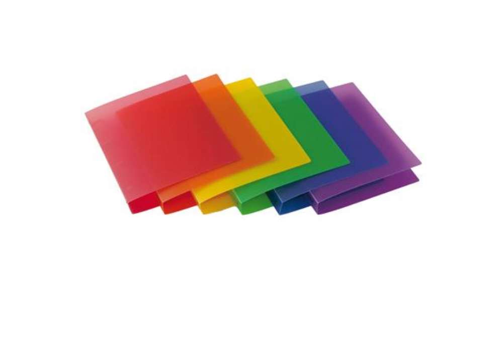 Immagine di Raccoglitore Myto - 22 x 30 cm - 4 anelli tondi 30 mm - dorso 3,5 cm - colori assortiti - Sei Rota