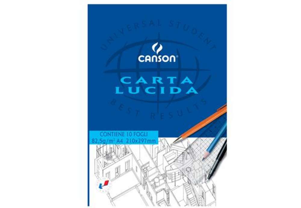 Immagine di Blocco carta lucida - A4 - 10 fogli - 80gr - uso manuale - Canson