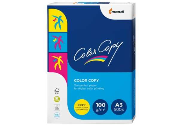 Immagine di Carta Color Copy - 320 x 450 mm - 100 gr - bianco - Sra3 - Mondi - conf. 500 fogli