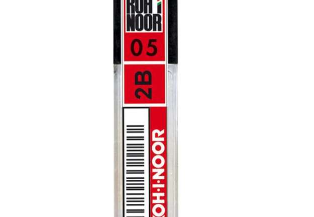 Immagine di Micromine -  mina 0,5mm - gradazione 2B - Koh.I.Noor - astuccio 12 mine