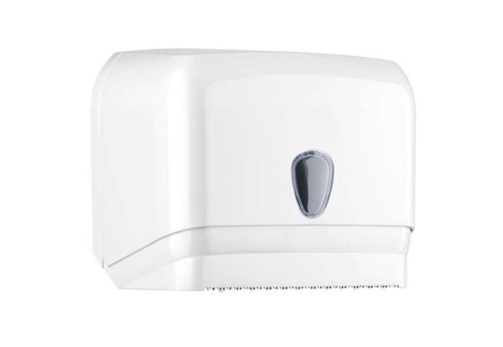 Immagine di Dispenser asciugamani in rotolo/fogli - 30x19,5x25,1 cm - plastica - bianco - Mar Plast