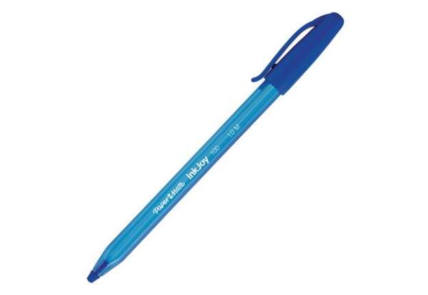 Immagine di Penna a sfera con cappuccio Inkjoy 100 - punta 1,0mm - blu  - Papermate